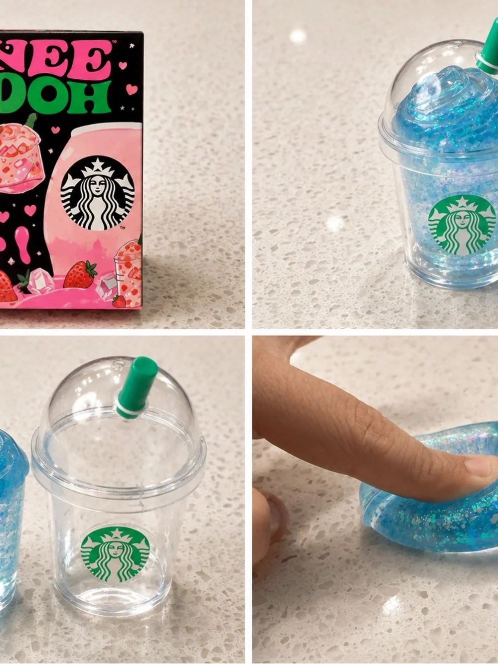 Pink Strawberry Drink Super Squishy